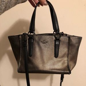 Bronze Metallic Coach Purse
